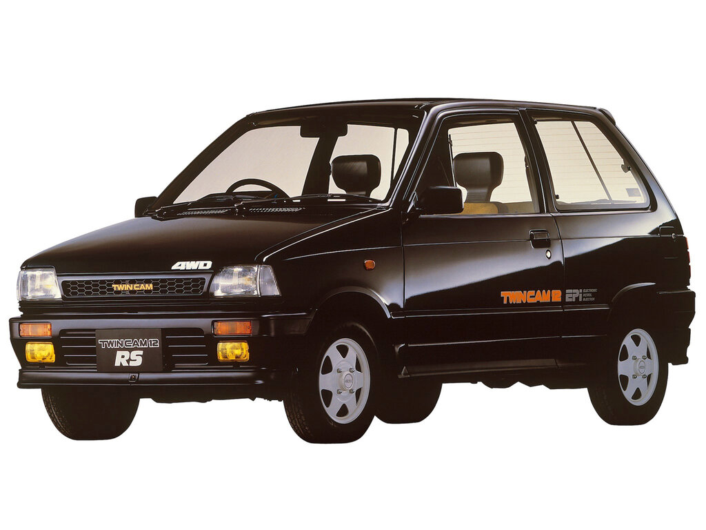 Suzuki Alto (CA71V, CA72V, CC72V) 2 поколение, рестайлинг, хэтчбек 3 дв. (07.1986 - 08.1988)